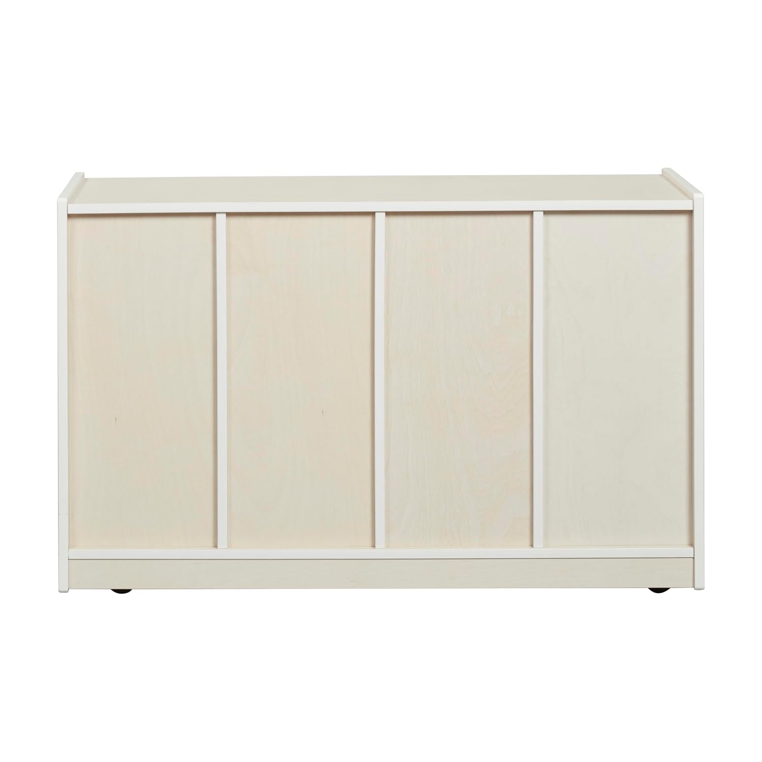 ECR4Kids 12 Cubby Mobile Tray Storage Cabinet, 3x4, Classroom Furniture, White Wash