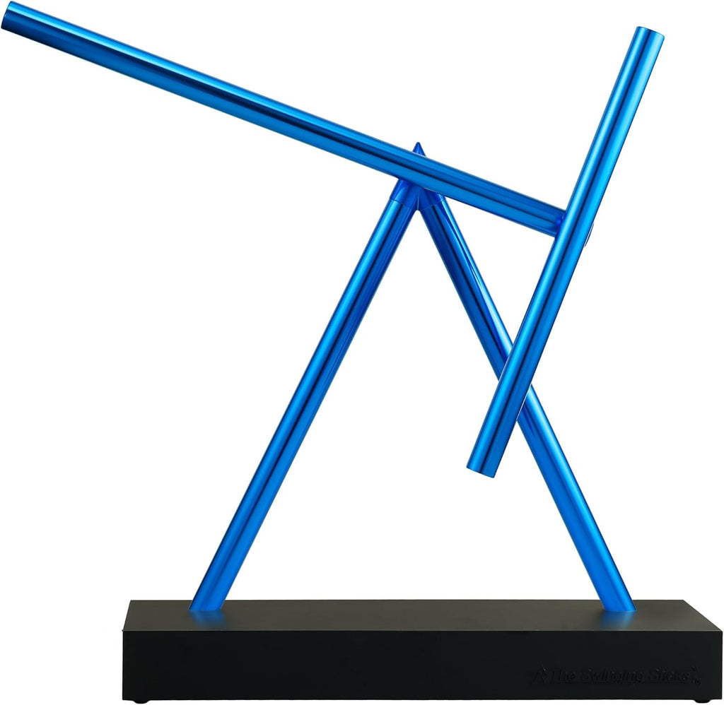 Kinetic Energy Sculpture - Desktop Toy Version (Black/Blue)