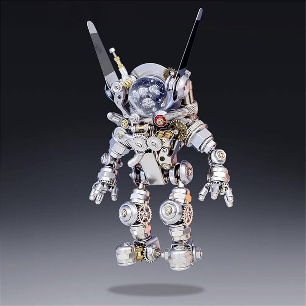 Metalkitor 3D Metal Puzzles for Adults, Space Rabbit Astronaut Mechanical Model DIY Ornament - Assembly Jigsaw Crafts Brain Teaser - Perfect Desk Decor and Gift Choice(500+PCS)