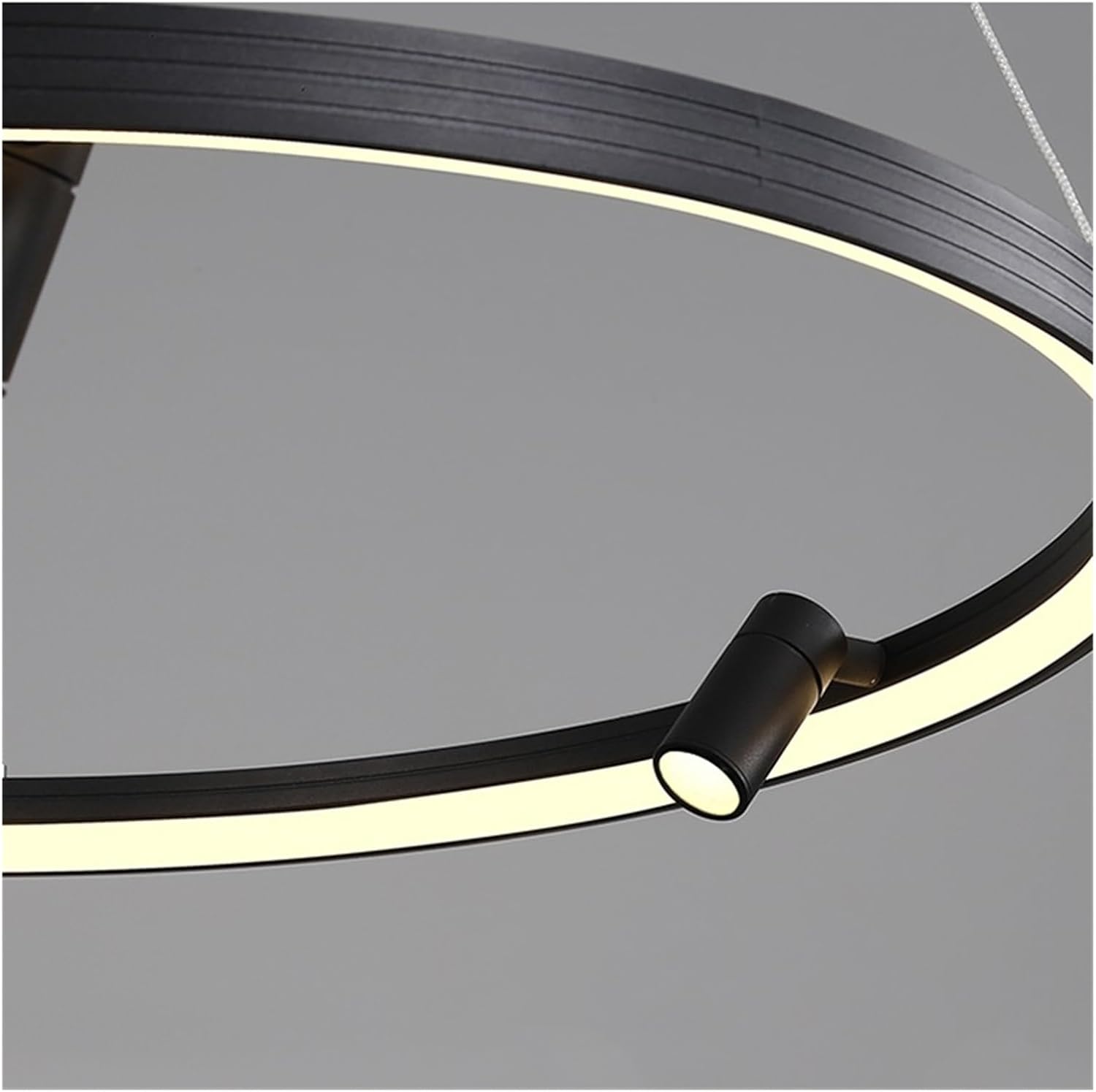 Remote Dimming Circle Modern LED Chandelier Lights Living Dining Room Pendant Bedroom Hall Lamps with Spotlight Indoor Lighting,Indoor