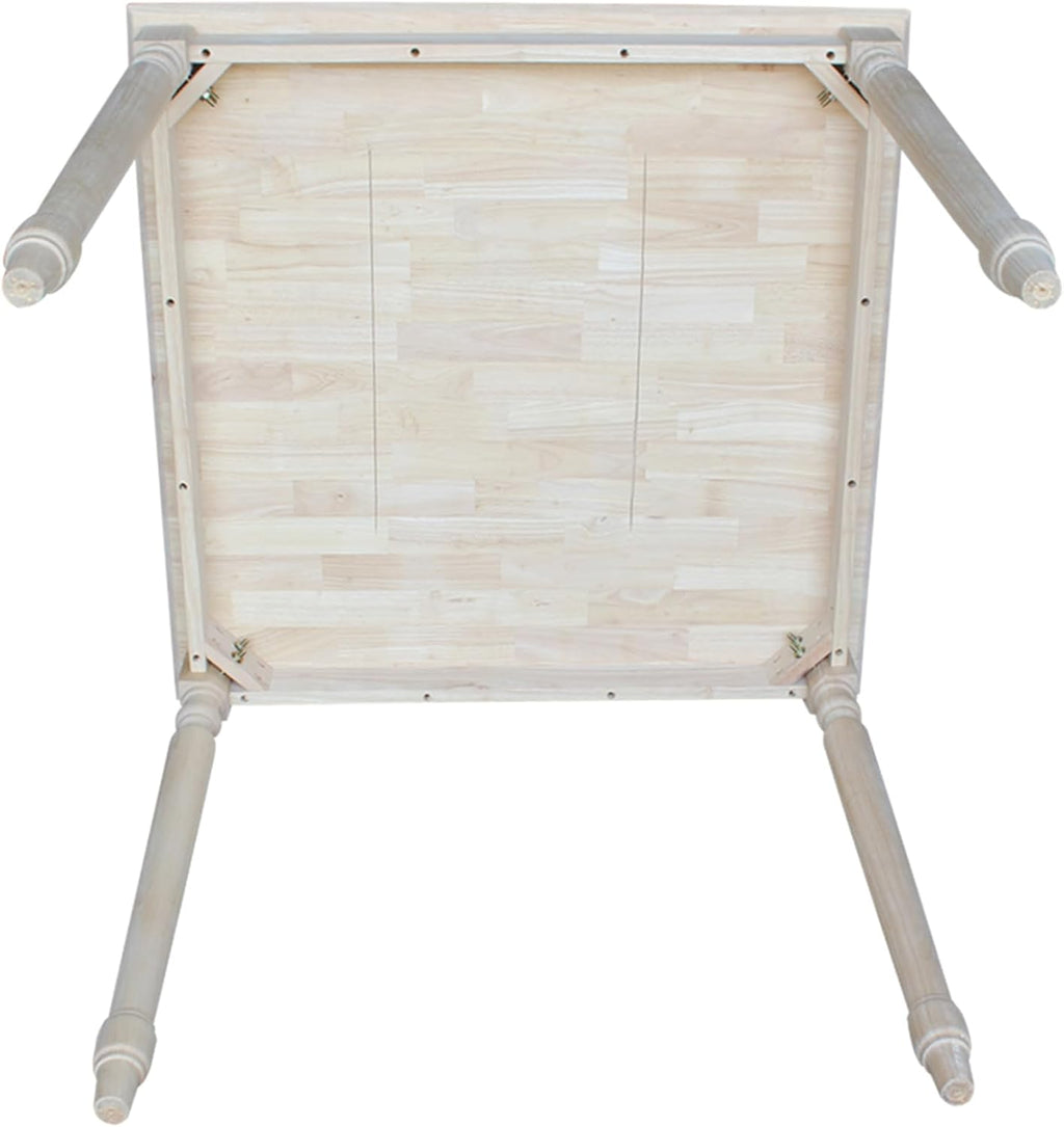 IC INTERNATIONAL CONCEPTS Solid Wood Top Table - Turned Legs