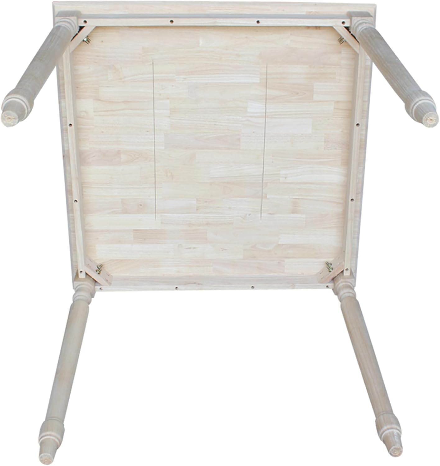 IC INTERNATIONAL CONCEPTS Solid Wood Top Table - Turned Legs