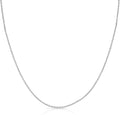 Floreo 14k Yellow Gold or White Gold or Rose Gold 0.9mm Solid Diamond Cut Cable Chain Necklace