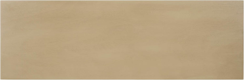 SAFAVIEH Home Collection – Neha Natural Brown Solid Wood Console Table, Scalloped Apron Entryway & Living Room Accent (CNS5749B)