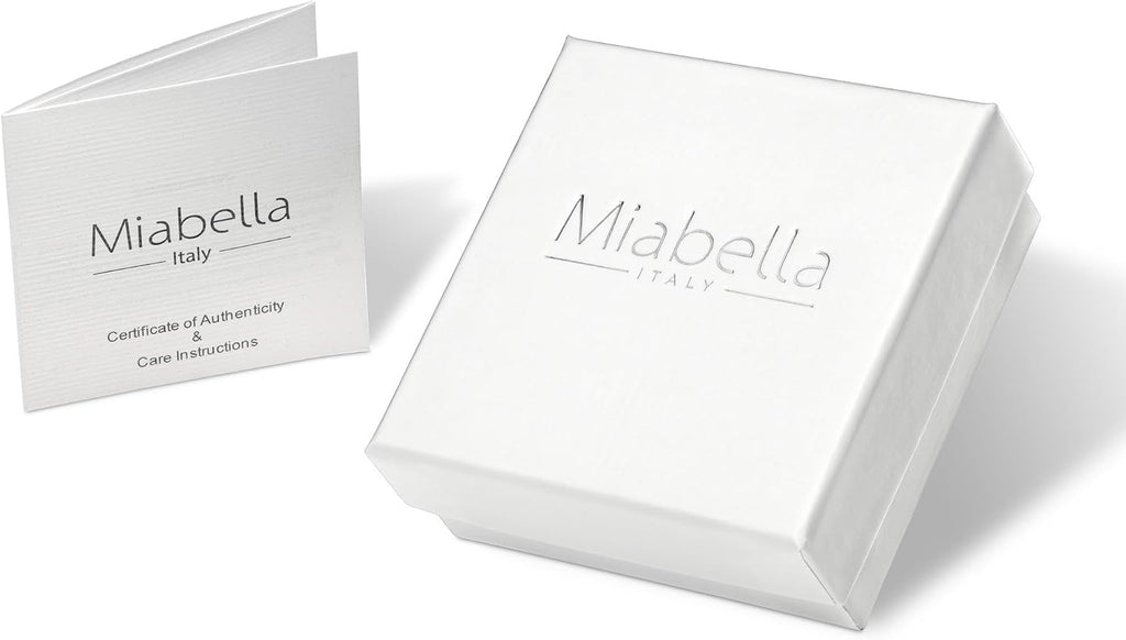 Miabella Italian 18K Gold Plated 925 Sterling Silver 7mm Cuban Link Curb Chain Necklace for Men Women, Made in Italy