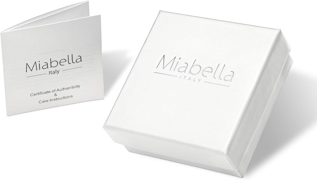 Miabella Italian 18K Gold Plated 925 Sterling Silver 7mm Cuban Link Curb Chain Necklace for Men Women, Made in Italy
