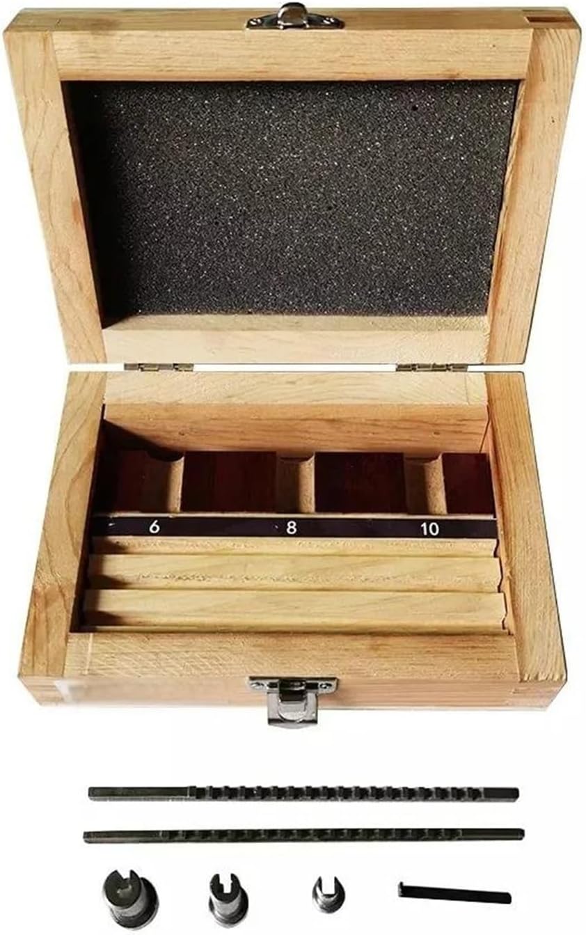Keyway Cutting Tool HSS Keyway Broach Set 2mm 3mm Broaches 6/8/10 Collared Bushings With Shims CNC Cutting Tools for CNC Cutting Machine Too