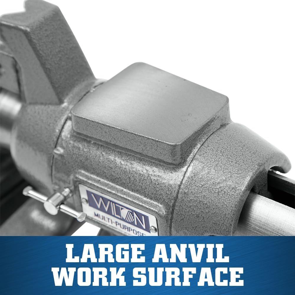 Wilton Multi-Purpose Bench Vise, 4-1/2' Width, 4-1/4' Max Jaw Opening, 2-1/4' Throat (Model 450P)