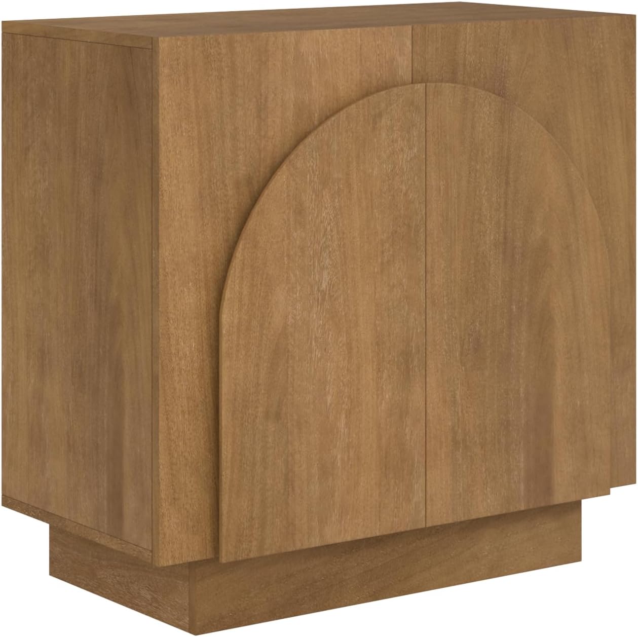 Nathan James Iris Mid-Century Modern Wood Sideboard Storage Accent Cabinet, with Arched Doors and Adjustable Shelves for Kitchen or Living Room