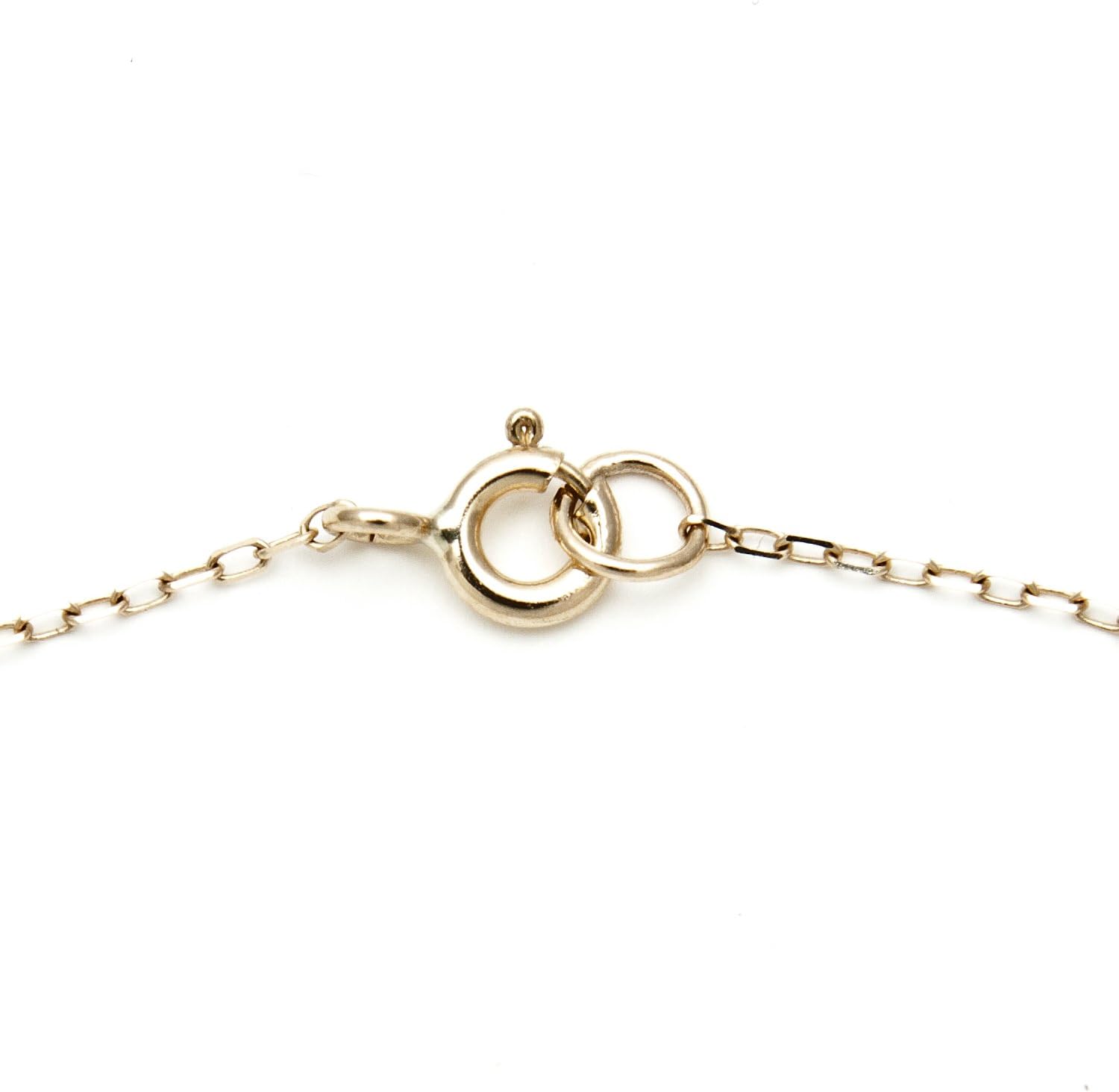 Belacqua Cultured Freshwater Pearl Station Necklace in 10K White or Yellow Gold,Size 6MM-7MM, 18 Inches Dainty Cable Chain, Real Jewelry for Women, Gift Box Included