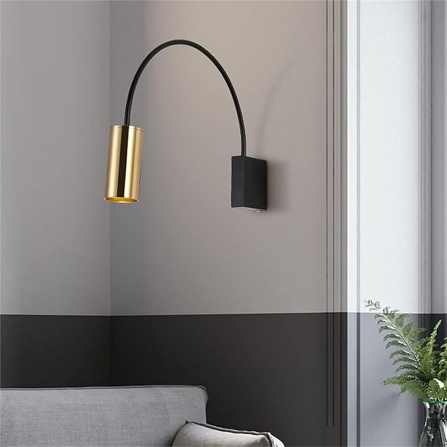 Wall Lamp Modern Wall Light d Tube Metal Shade Black Bedroom Bedside Lamp Headboard Spotlights Indoor Wall Wash Lamps for Living Room Study Stairs Decorative Lighting Fixture