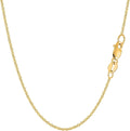 Jewelry Affairs 14k Real Yellow Gold Forsantina Chain Necklace, 1.5mm