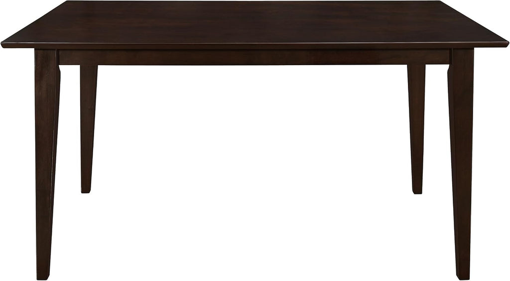 Coaster Home Furnishings - Gabriel - Wood - Smooth Surface Dining Table with Tapered Wooden Legs - Home Kitchen, Dining Room - 59-Inch - Cappuccino - 100771