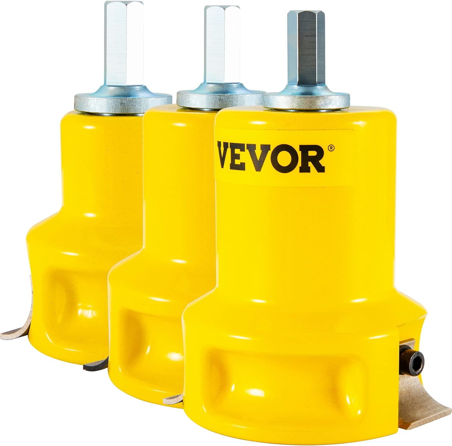 VEVOR Tenon Cutter, 1'/25.4mm & 1.5'/38mm & 2'/50.8mm, Premium Aluminum & Steel Log Furniture Cutter, with Dual Curved Blades & Button Screws Home Master Kit, Commercial Starter's Tool for Home DIY
