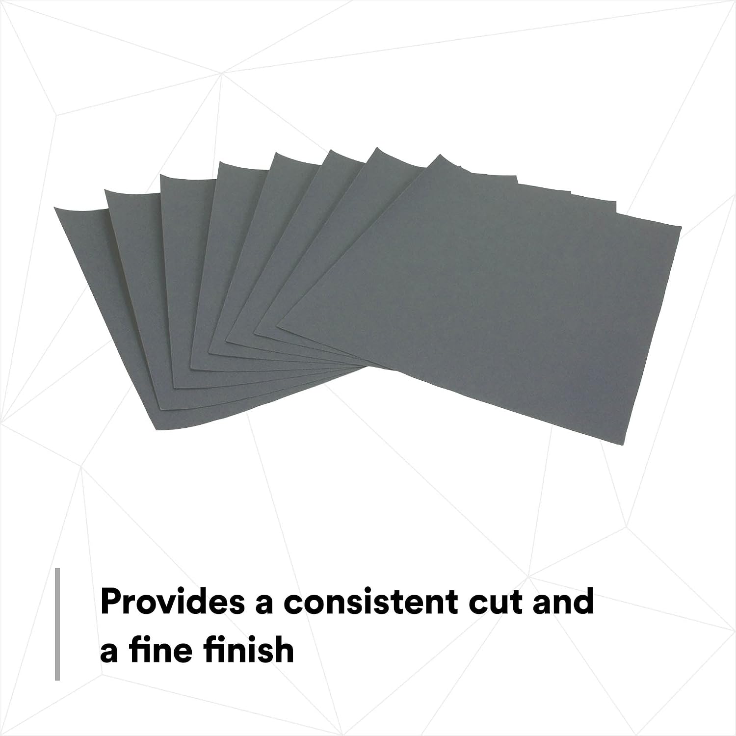 3M Wetordry Abrasive Sheet 02000, 600, Flexible, Durable, Surface Finishing, Waterproof, 9 in x 11 in, 50 Sheets (Pack of 5)
