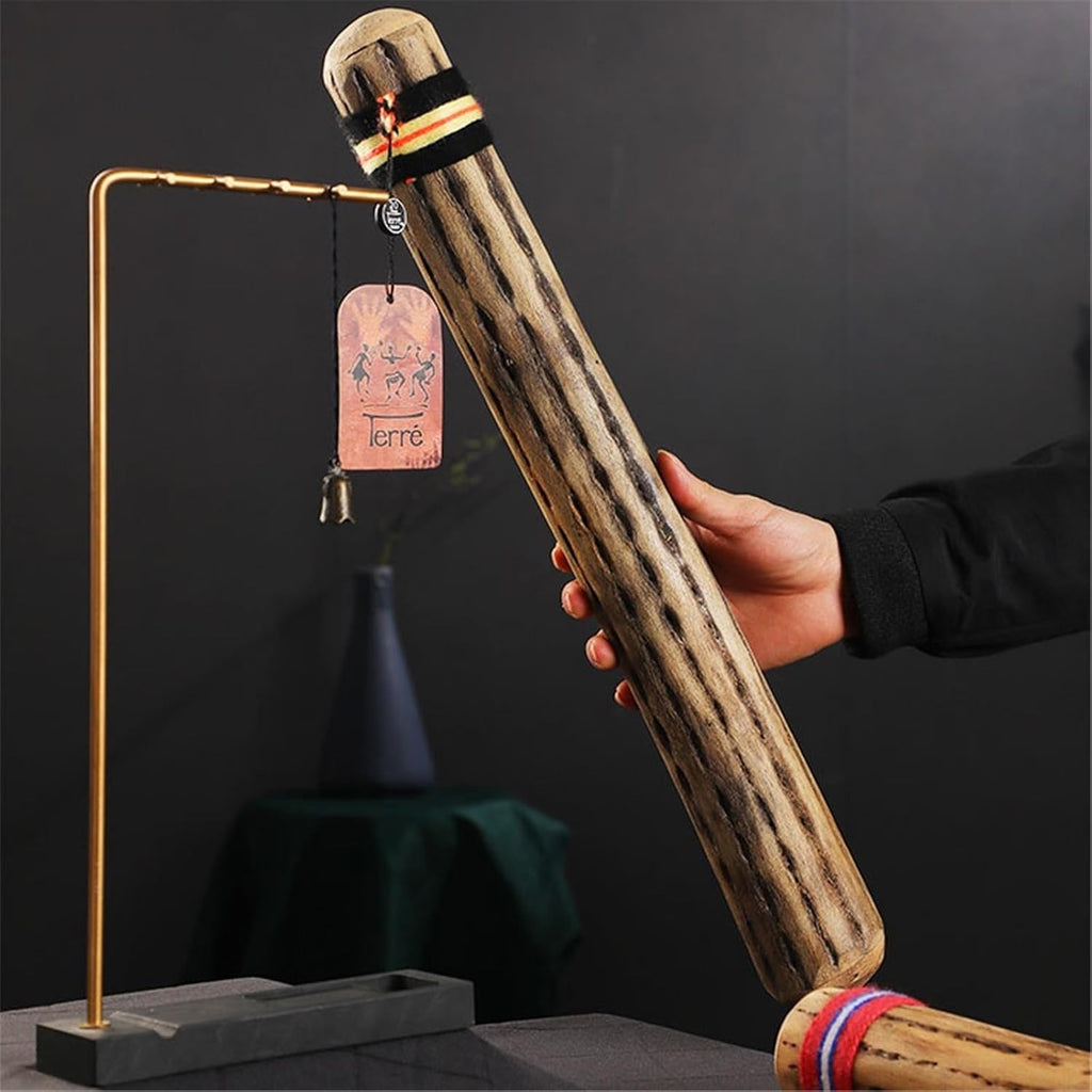 Premium Handcrafted Cactus Rainstick - Authentic Desert Sound Instrument for Meditation, Stress Relief & Sensory Play, Eco-Friendly Boho(Thin3-5cm,50cm)