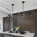 Modern Dining Room Pendant Lamp Lights LED Chaner Indoor Lighting Ceiling Lamp Hanging Light Spotlight Lamps for Living Room for The Bedroom (Remote Dimming 7 Head)