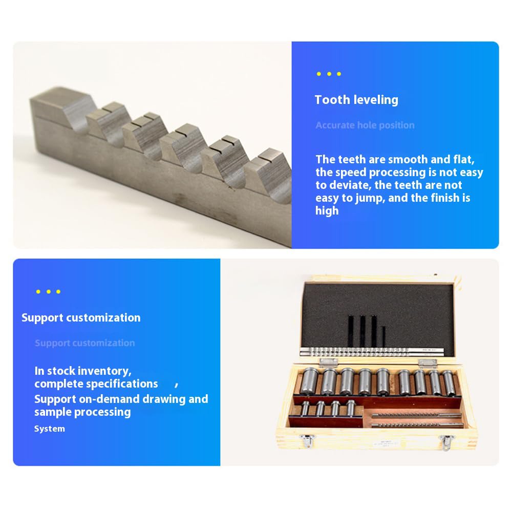 Keyway Broach Sets Industrial Tools, 22Pcs Machinery Keyway Tools for Lathe Metric Size 4/5mmB1 6/8mmC Broaches 13Pcs Bushings 5Pcs Shims Metalworking Tool