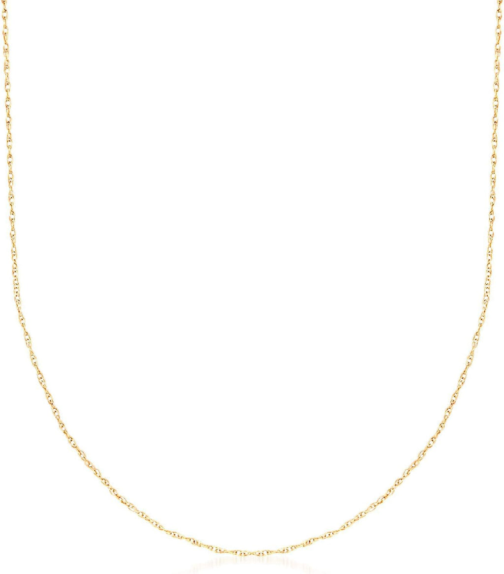 Ross-Simons 0.7mm 14kt Yellow Gold Rope-Chain Necklace
