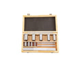 Keyway Broach Kit Keyway Broach Set,18Pcs Broach Set HSS Tool 1/8' 3/16' 1/4' 3/8' Metalworking Cut Tool Broaching Cuttering Bushing Shim Set