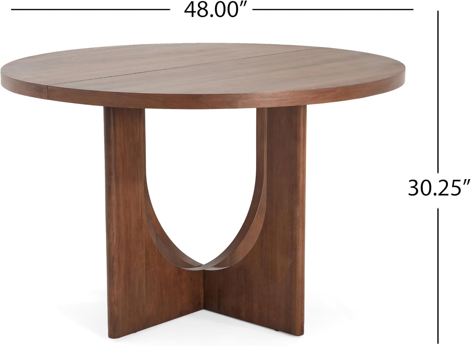 Christopher Knight Home Zeka Wooden Round Dining Table Set for 4, 5 Piece Dining Set, Dining Room Table Set for 4, Kitchen Table with Cross Leg and Upholstered Chairs, Dark Grey + Walnut