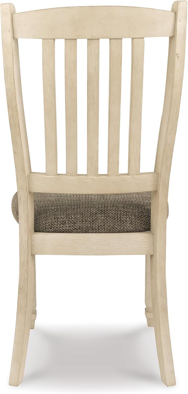 Signature Design by Ashley Bolanburg 20' Upholstered Dining Room Chair, Set of 2, Antique White