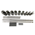 18pc HSS Metric Keyway Broach Cutter B C Push Type 4mm 5mm 6mm 8mm Bushing Sleeve Shim Cutting Tool Metalworking