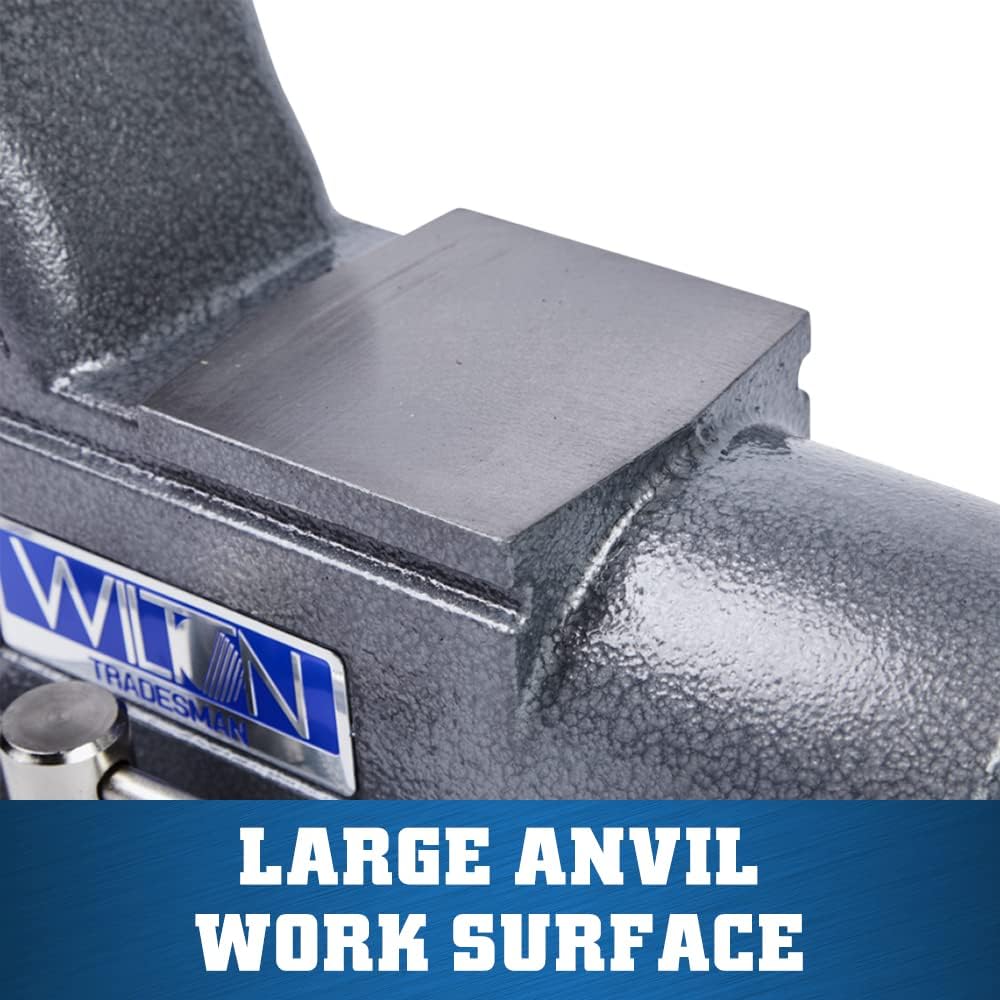 Wilton Tradesman Bench Vise, 8' Jaw Width, 6-3/4' Max Jaw Opening, 4-3/4' Throat (Model 1780A)
