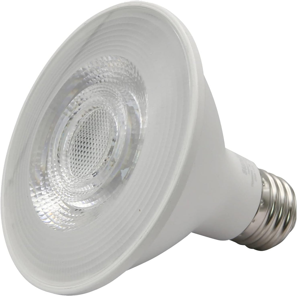 Sunlite Reflector PAR30 LED Bulb, Spotlight, 9W (75W=), 750 Lmns, Medium E26 Base, 90 CRI, Dimmable, Decorative Track Lighting Use, ETL, Title-20 Compliant, Bulk, 24 Pack, 30K-Warm White