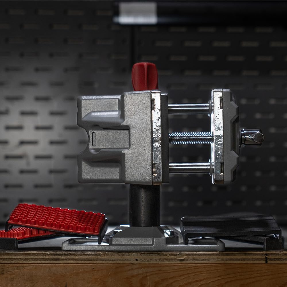 Tipton Best Gun Vise 360 with Swiveling Head Design, Non-Marring Jaw Pads, and Stainless Steel Jaws for Gunsmithing, Gun Cleaning, Scope Mounting