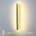 Led Wall Lights Indoor Dimmable with Remote Controls Aluminum Long Oval Wall Sconces Modern Spotlights for Bedroom Bedside Corridor Reading/D/120Cm