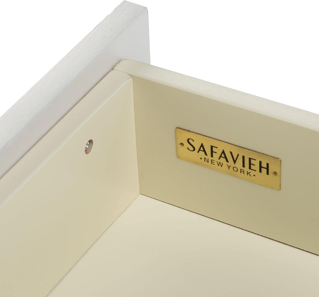 Safavieh Home Collection Genevieve Cream/White Washed 2-Drawer Nightstand