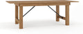 Flash Furniture Hercules Series 7' x 40' Rustic Solid Pine Folding Dining Table, Rectangular Antique Farmhouse Dining and Event Extension Table