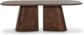 Tov Furniture Gladyss Brown Burl Oval 87' Dining Table