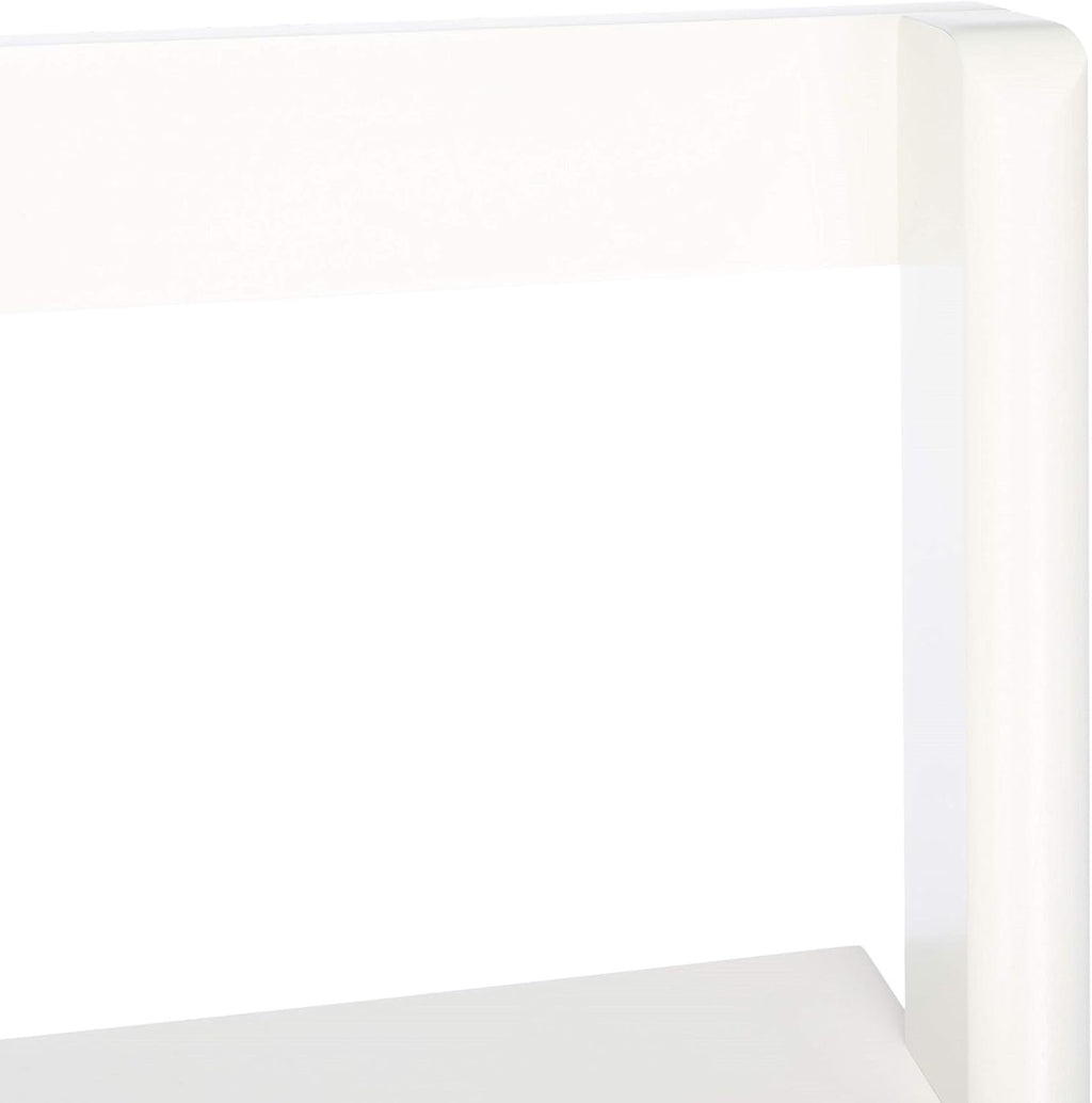 Safavieh Home Collection Pamella White 2-Shelf Leaning Desk