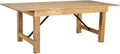 Flash Furniture HERCULES 7' x 40' Rectangular Antique Rustic Solid Pine Folding Farm Table, Light Natural