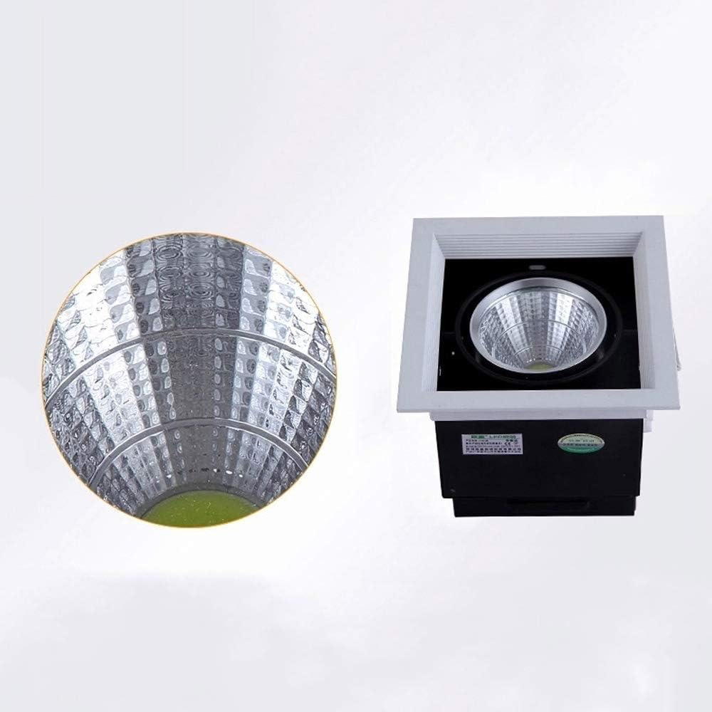Recessed 3*7W 3heads Embedded High Color Rendering Aluminum Downlight Commercial Business Decoration Illumination Clothing Store Ceiling Panel Light Led Recessed Household Indoor Spotlight Integ