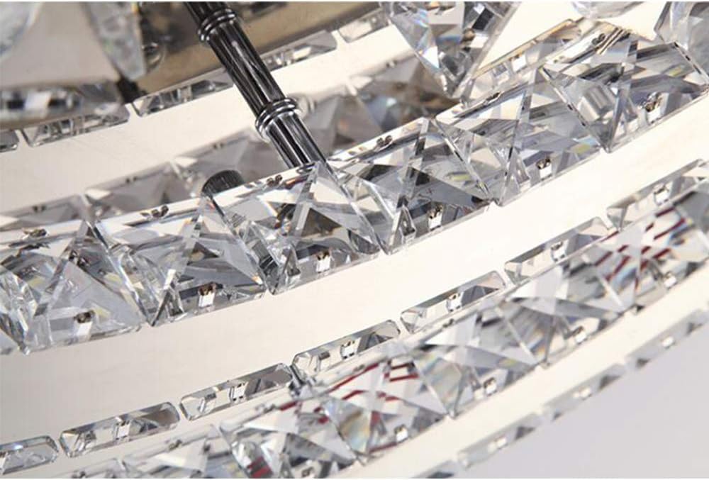 Modern Dimmable Crystal Ceiling Light with Stars and Moon Design Remote Controlled Chandelier for Living Room Bedroom Dining Room Corridor Balcony Indoor Lighting Spotlight