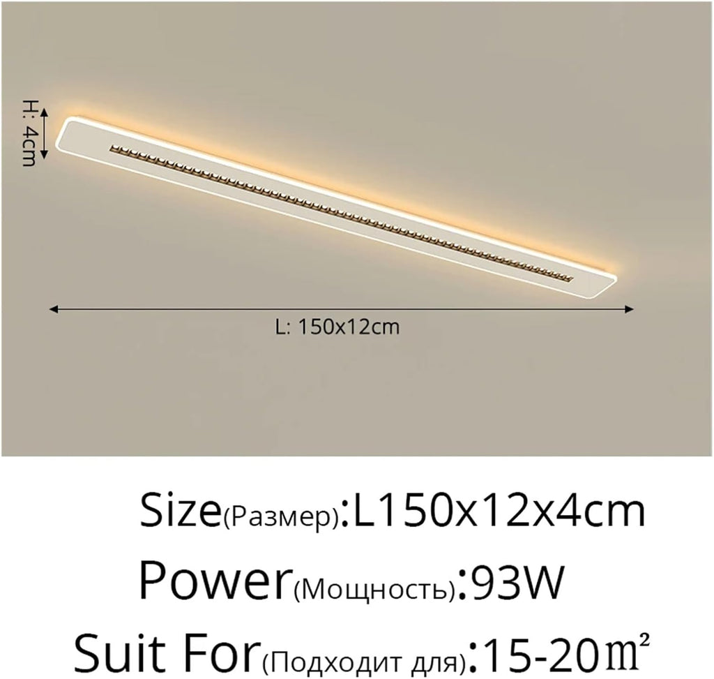 Modern Chandelier, Pendant Light Living Room Dining Bedroom Eye Protection Decorative with Spotlight Indoor Lighting(150cm)