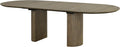 Furniture of America Vrusales Wooden 66 to 102-inch Extendable Oval Dining Table with Plinth Base, Seat up to 8 for Home Kitchen, Dinettes, Oak