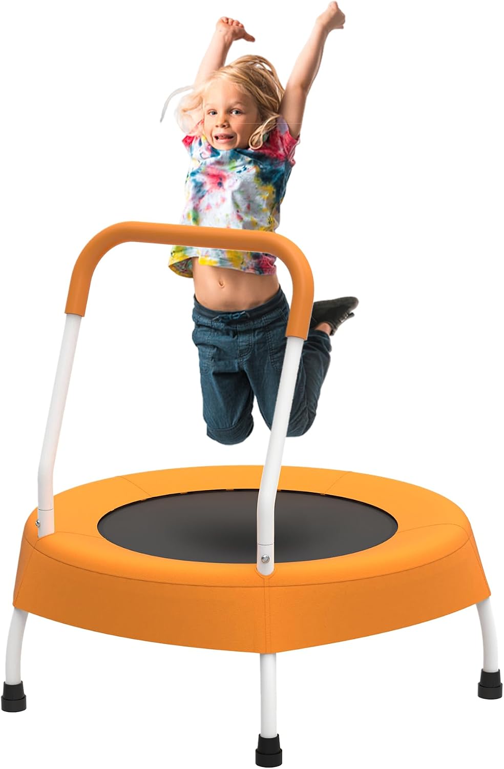Toddler Trampoline for 1 Year Plus with Handle, Baby Gifts for Boys and Girls, Indoor and Outdoor