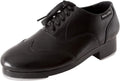 Miller & Ben Tap Shoes; Jazz-Tap Master; Men's Large Sizes; All Black Professional Tap Shoes (44.5 EU)