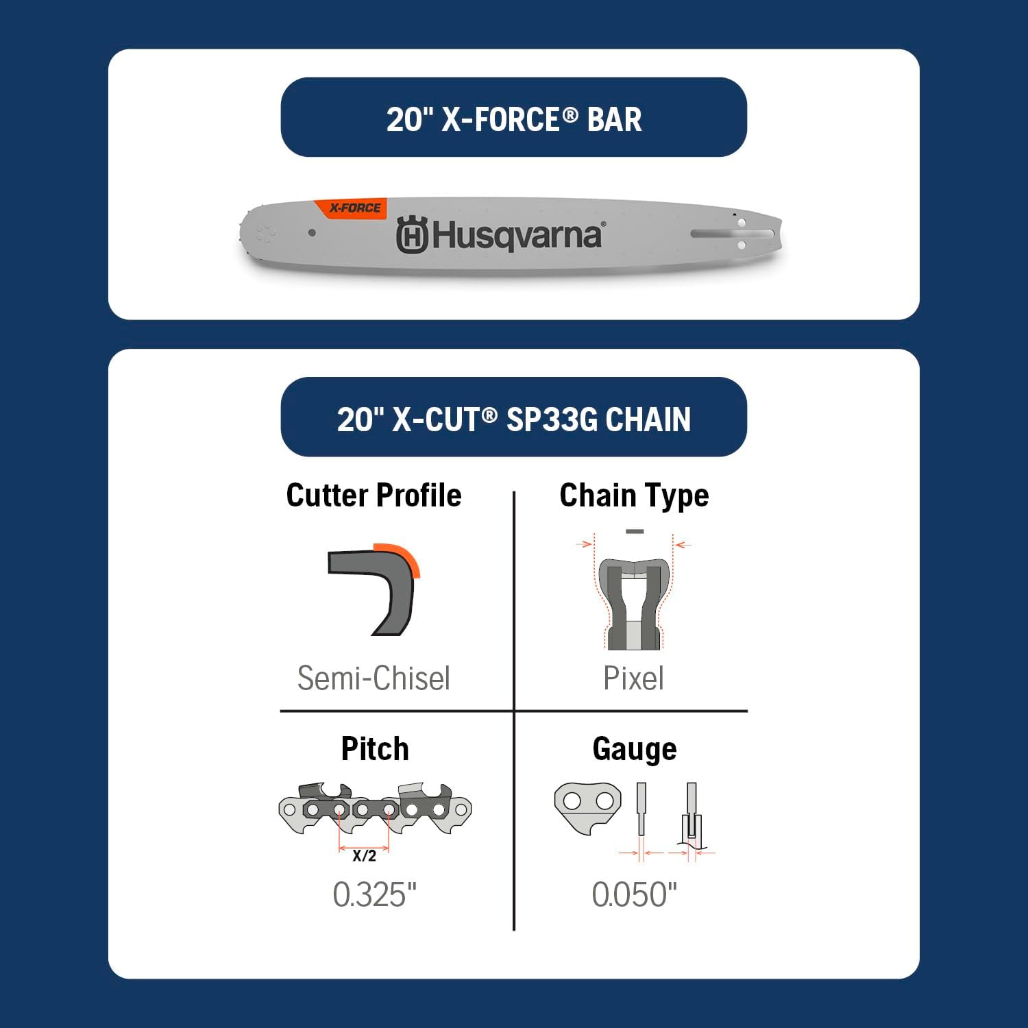 Husqvarna 450S Rancher Gas Chainsaw 20 Inch, 50.2-cc 3.2-HP, 2-Cycle X-Torq Engine, With Automatic Oiler, For Tree Pruning, Yard Cleanups and Firewood Cutting, Gifts For Men