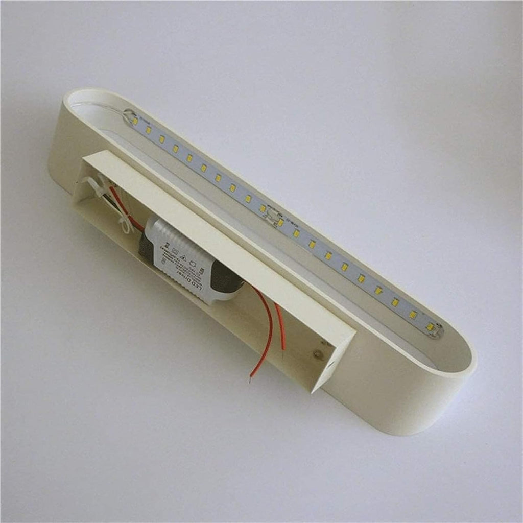 Wall Lamp Led Wall Sconce Modern Wall Lamp up and Down Lighting Fixtures Aluminum Spotlights Indoor Sconces for Living Room Bedroom Hallway Double Bevel White Metal Wall Light/3000K-L16Cm(6000K,L25Cm)