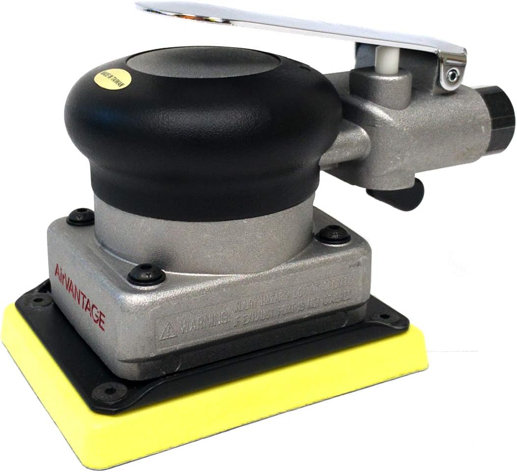 AirVANTAGE Industrial-Grade Orbital Pneumatic 3' x 4' Jitterbug Air Sheet Sander Non-Vacuum, 1/4 in. NPT Air Inlet (NV: PSA Vinyl)