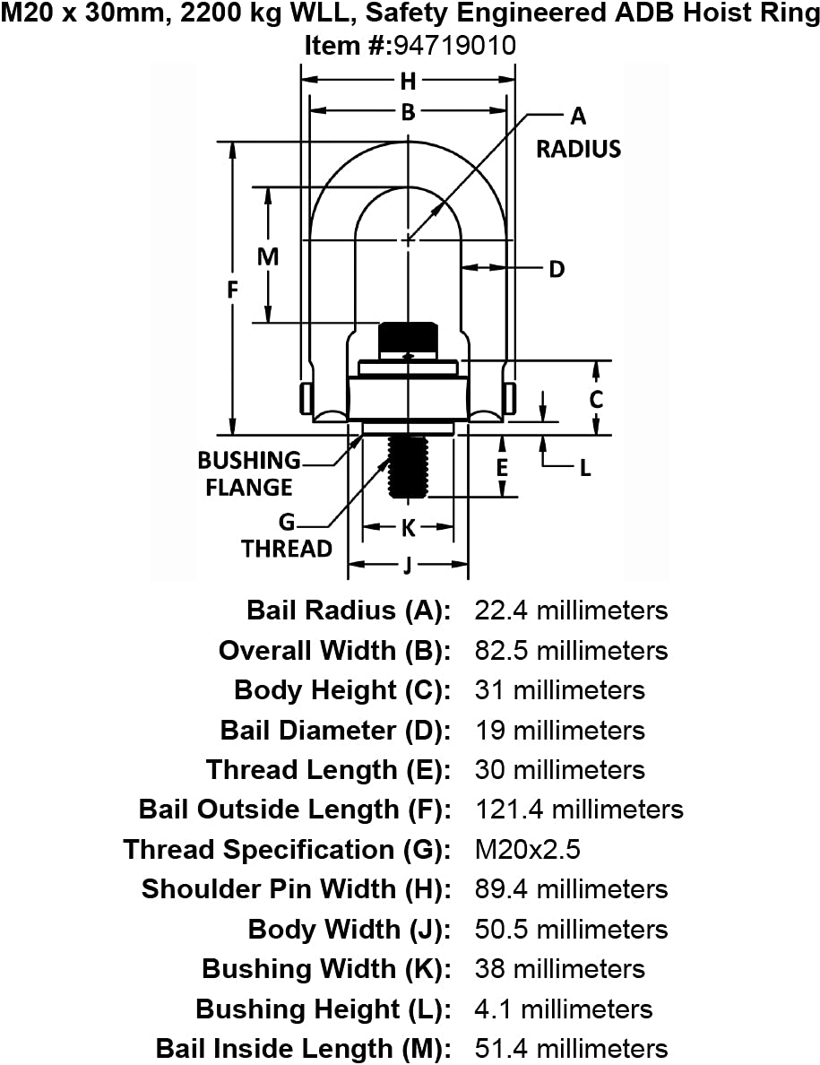 HRSEM 2200KG M20-2.5 X (24020)