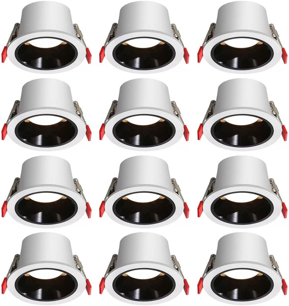 12-Pack Dimmable Downlight, 7W, 3-Color, Indoor Ceiling Light, LED Flush Mount, CRI 90+, Recessed Spotlights for Living Room