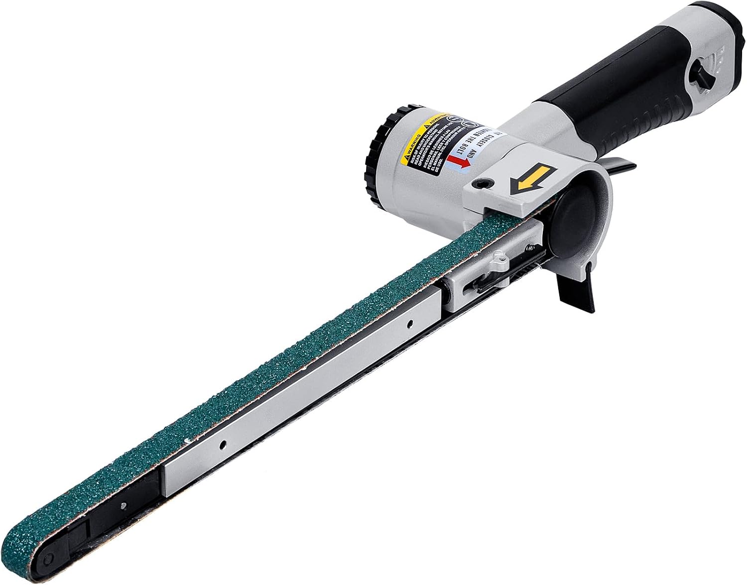 1/2' x 24' Air Belt Sander, Mini Belt Sander for Woodworking/Metal Working Handheld All Angle Grinder Belt Sander Industrial Pneumatic Tool