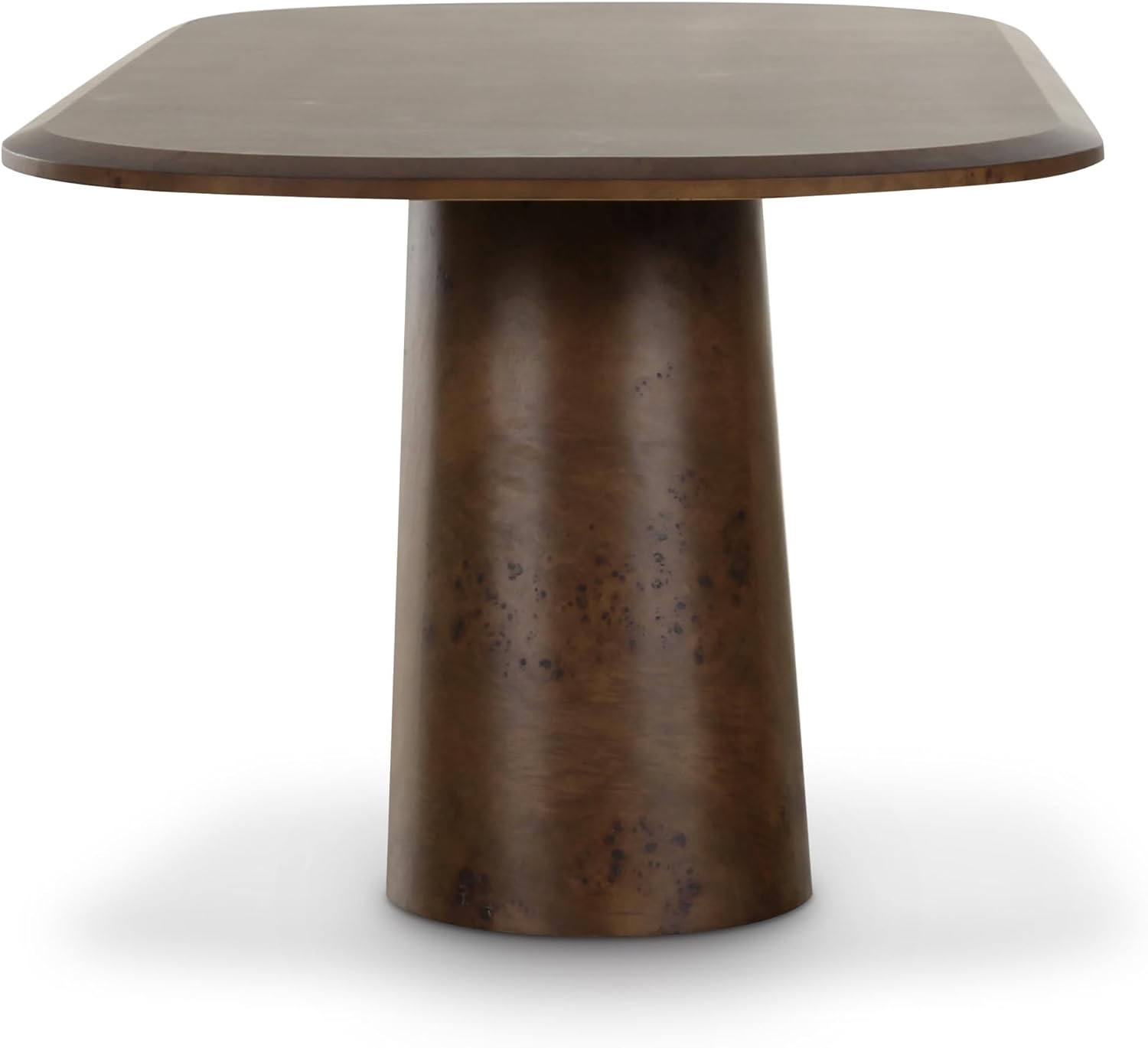Tov Furniture Gladyss Brown Burl Oval 87' Dining Table