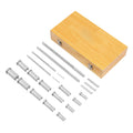 Keyway Broach Kit, 22PCS Metric Size Metalworking Tool, 4/5/6/8mm Keyway Broach Set, Includes13 Piece Bushing and 5 Piece Spacer